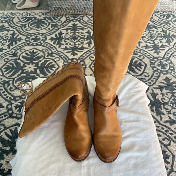 Sofft Women's Kristie Leather Lace Up the back Tall Boot Knee High Size 10M - Picture 2 of 10